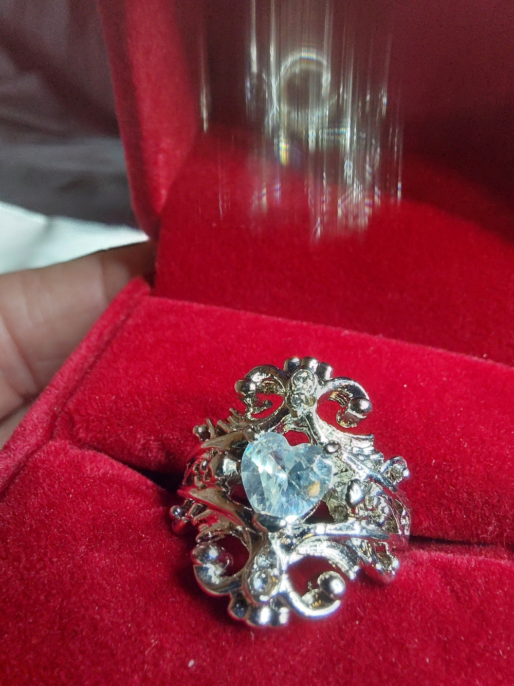 FILAGRE HEART RINESTONE - Picture 4 of 6